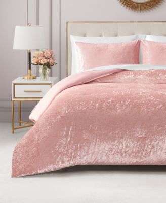 Juicy Couture Crushed Velvet 3-Pc. Comforter Set, King