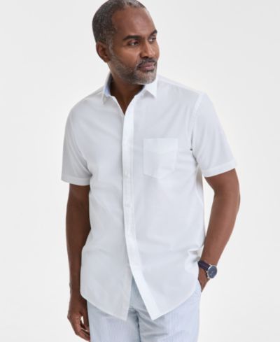 Мужская рубашка Club Room Short Sleeve Button-Down Oxford