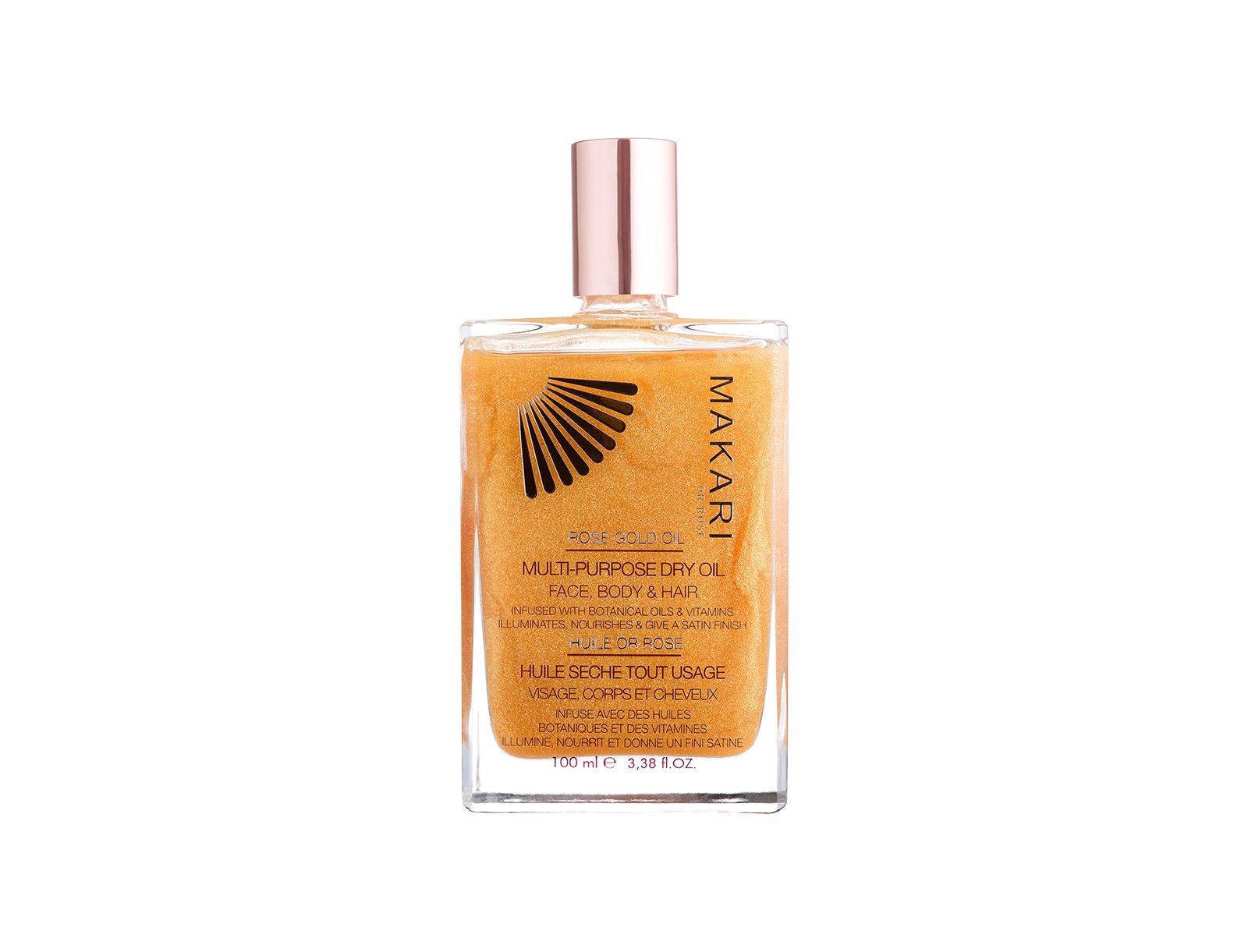 Универсальное сухое масло OR Rose 24K Gold, 3.38oz