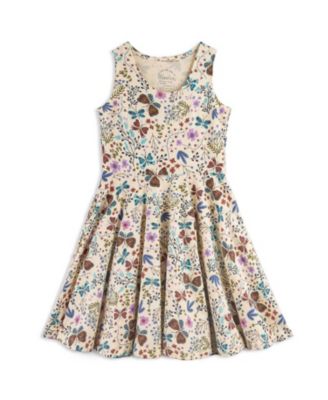 Детское трикотажное платье Mightly Toddler Girls Fair Trade Organic Cotton Print Sleeveless Twirl Dress