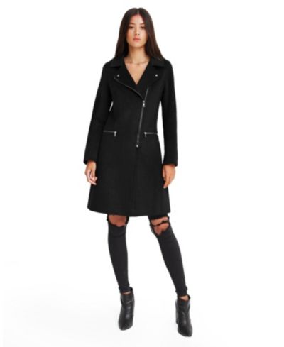 Women Belle & Bloom NEW FIT Last Chance Wool Blend Moto Coat