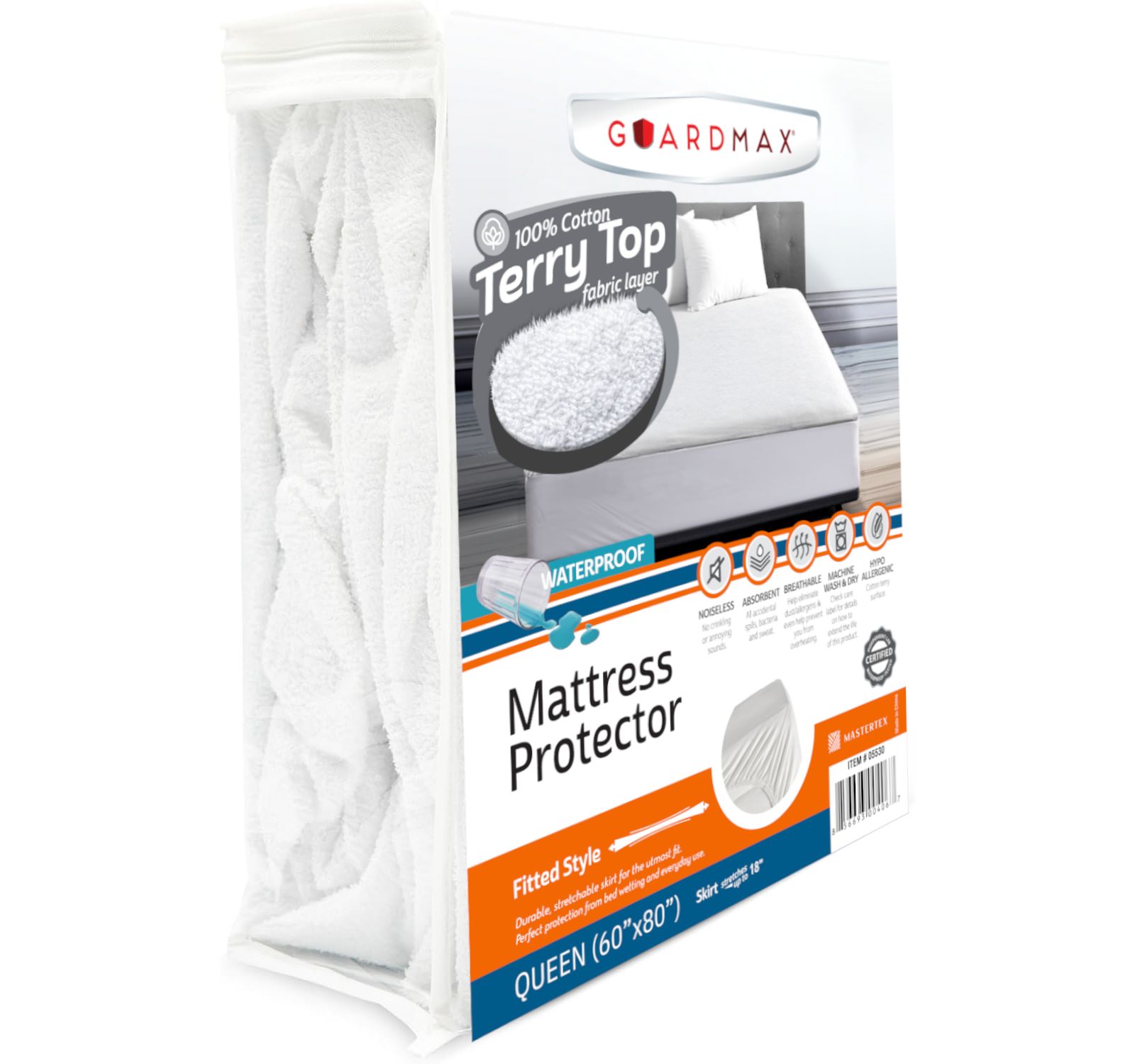 Водонепроницаемая простыня Guardmax Terry Cotton Fitted Sheet