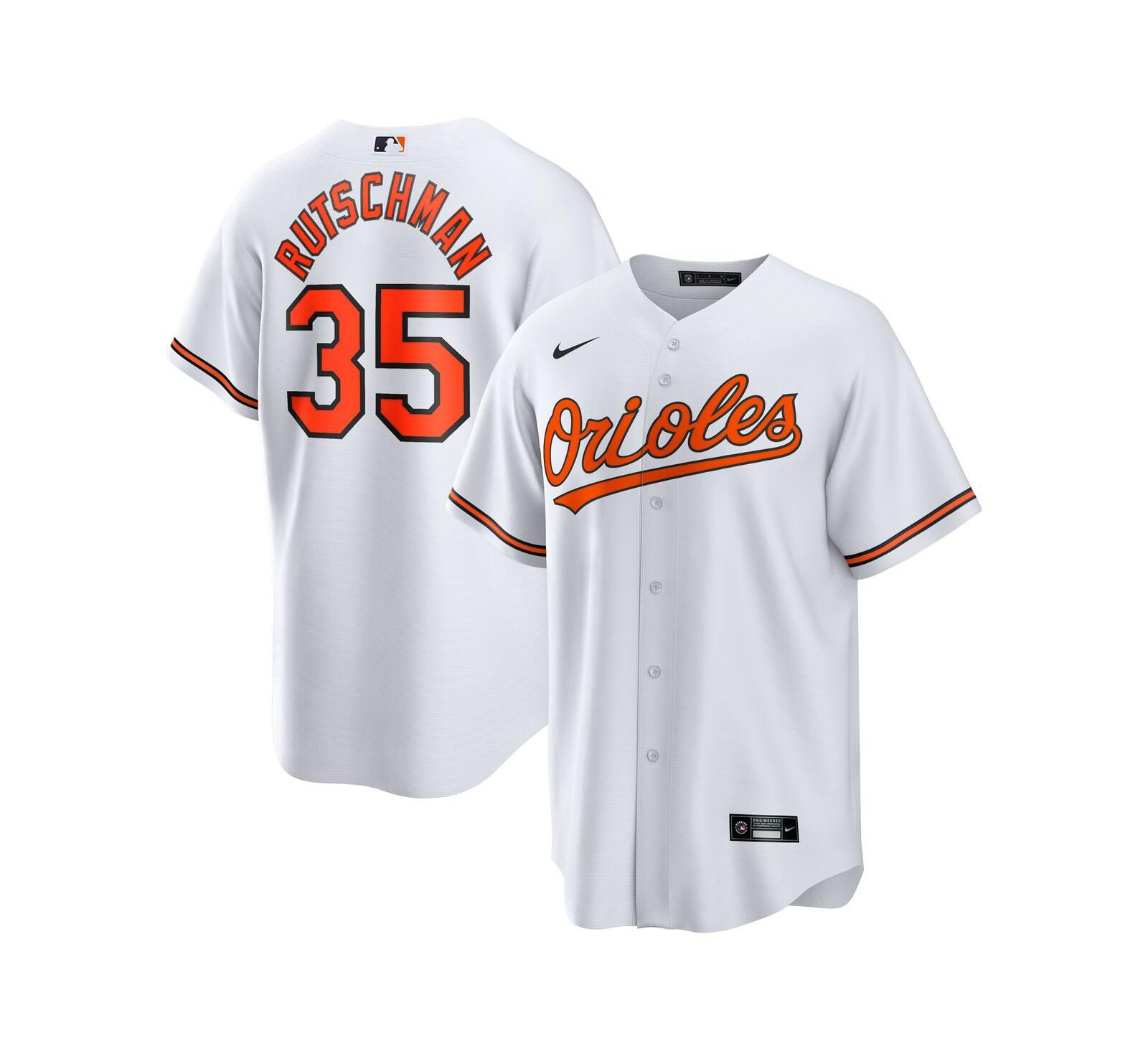 Men's Nike Adley Rutschman White Baltimore Orioles Replica Player Jersey