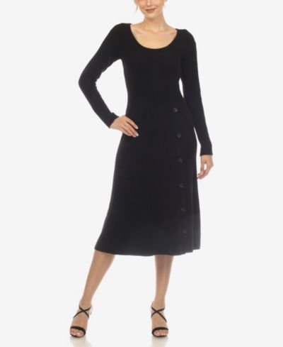 Женское трикотажное платье White Mark Scoop Neck Fit and Flare