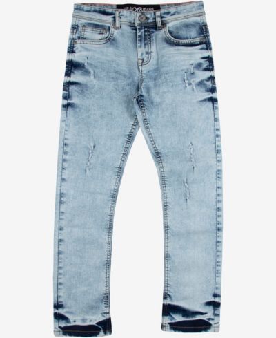 XRAY Big Boys Light Washed Distressed Stretch Jeans