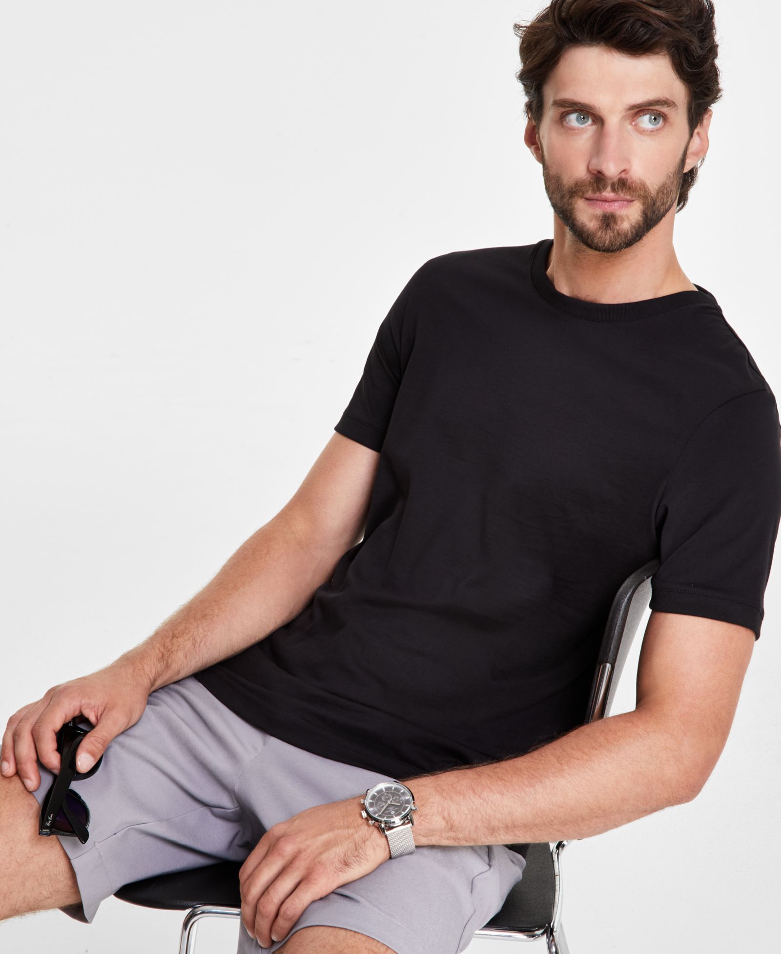 Alfani Men's Mercerized Cotton Short Sleeve Crewneck T-Shirt, Macy's Exclusive
