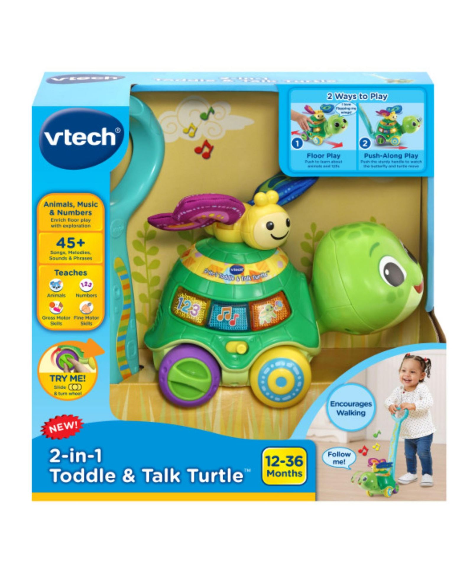 Vtech Toddle & Talk 2-in-1 Push-and-Walk Toy