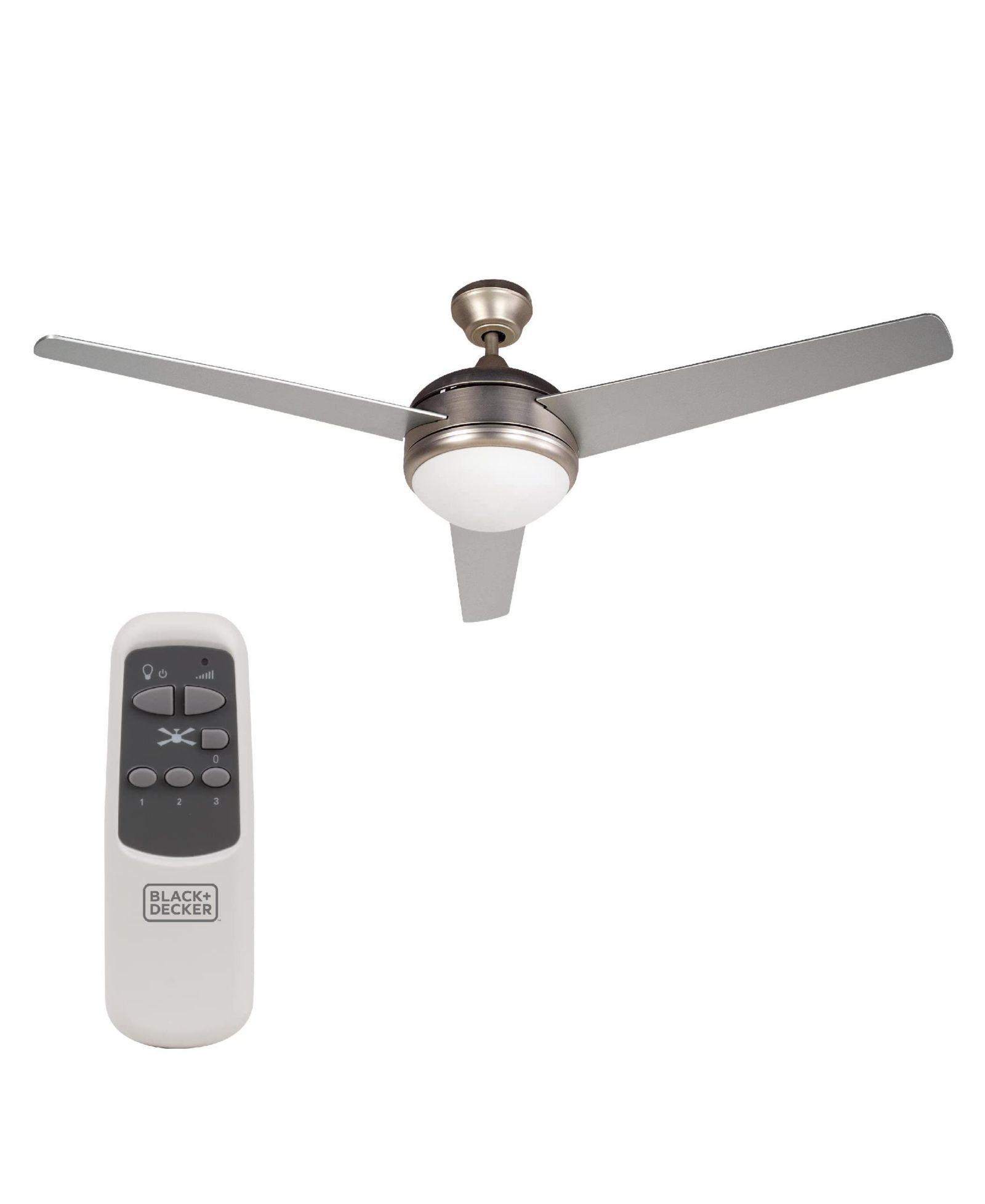 BLACK+DECKER 52 inch 3 - Blade Ceiling Fan with Remote Control