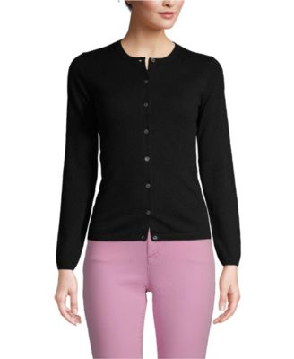 Lands' End Women's Cashmere Cardigan Sweater