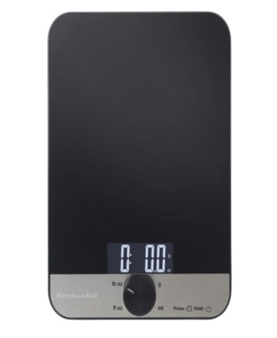 KitchenAid Glass Surface 11 Pounds Capacity Digital Kitchen and Food Scale