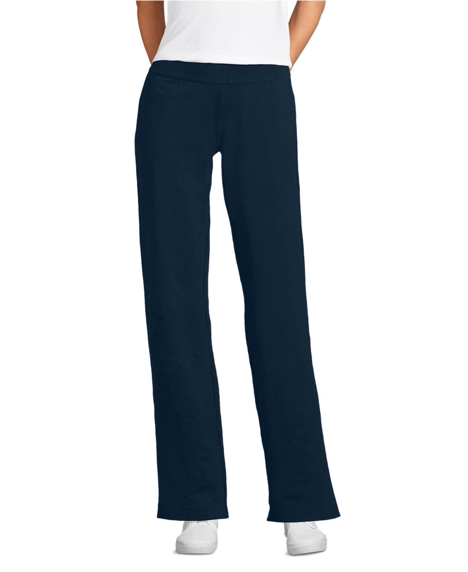 Lands' End Женские брюки Starfish Mid Rise Straight Leg