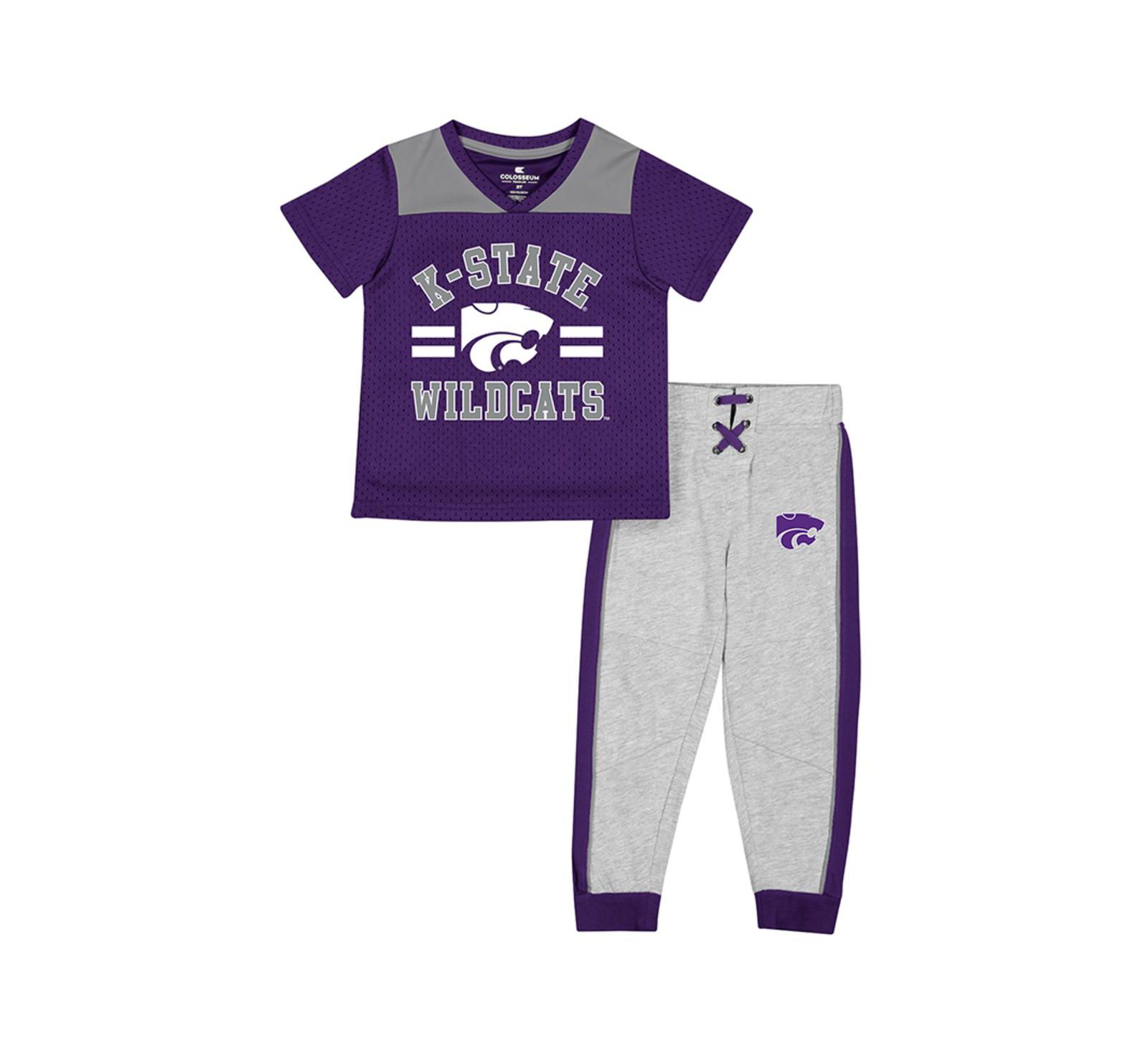 Детский комплект джерси и брюк Colosseum Kansas State Wildcats