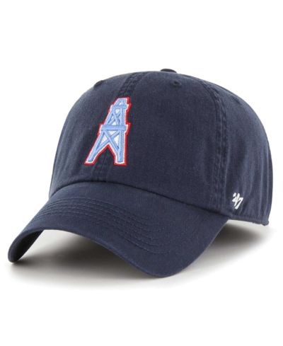 Мужская кепка '47 Brand Navy Distressed Houston Oilers Gridiron Classics Franchise Legacy Fitted