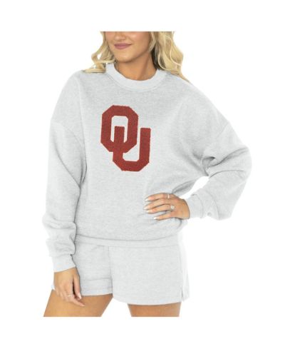 Женский комплект для сна Gameday Couture Ash Oklahoma Sooners Team Effort: свитшот и шорты