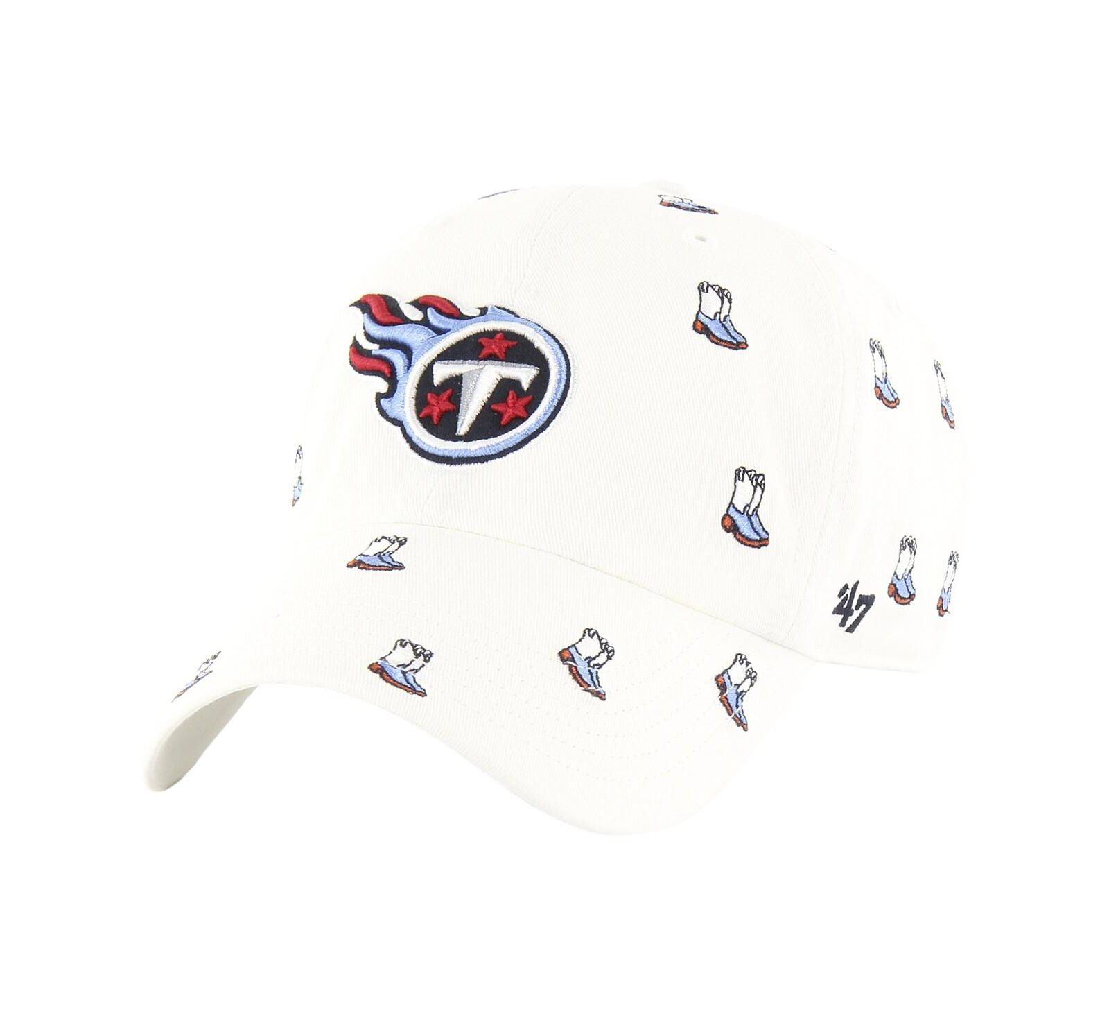 Регулируемая кепка '47 Brand Tennessee Titans Confetti Clean Up, белая, для мужчин и женщин