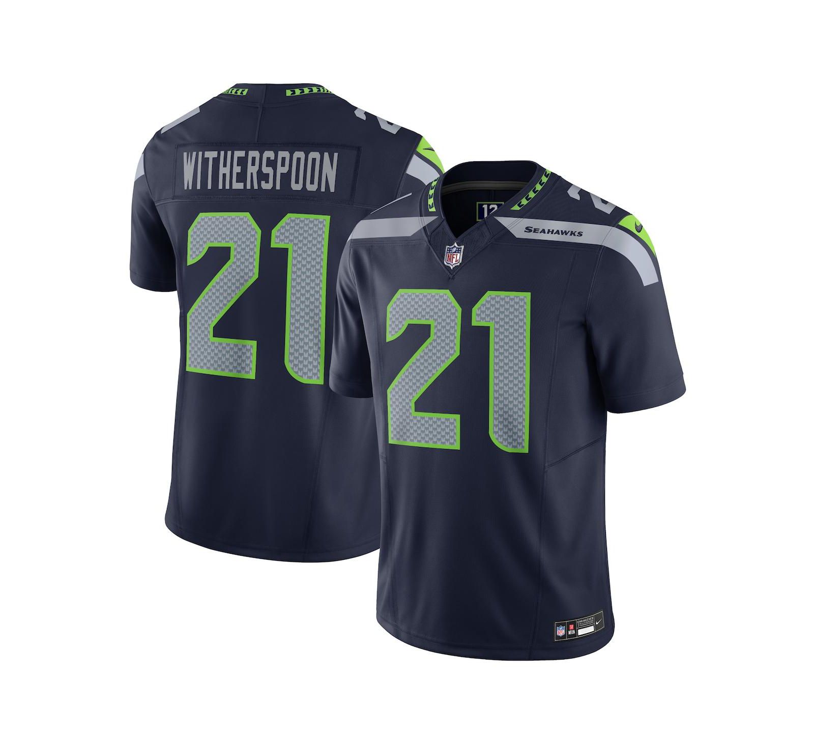 Nike мужская джерси Devon Witherspoon Seattle Seahawks Vapor F.U.S.E. Limited