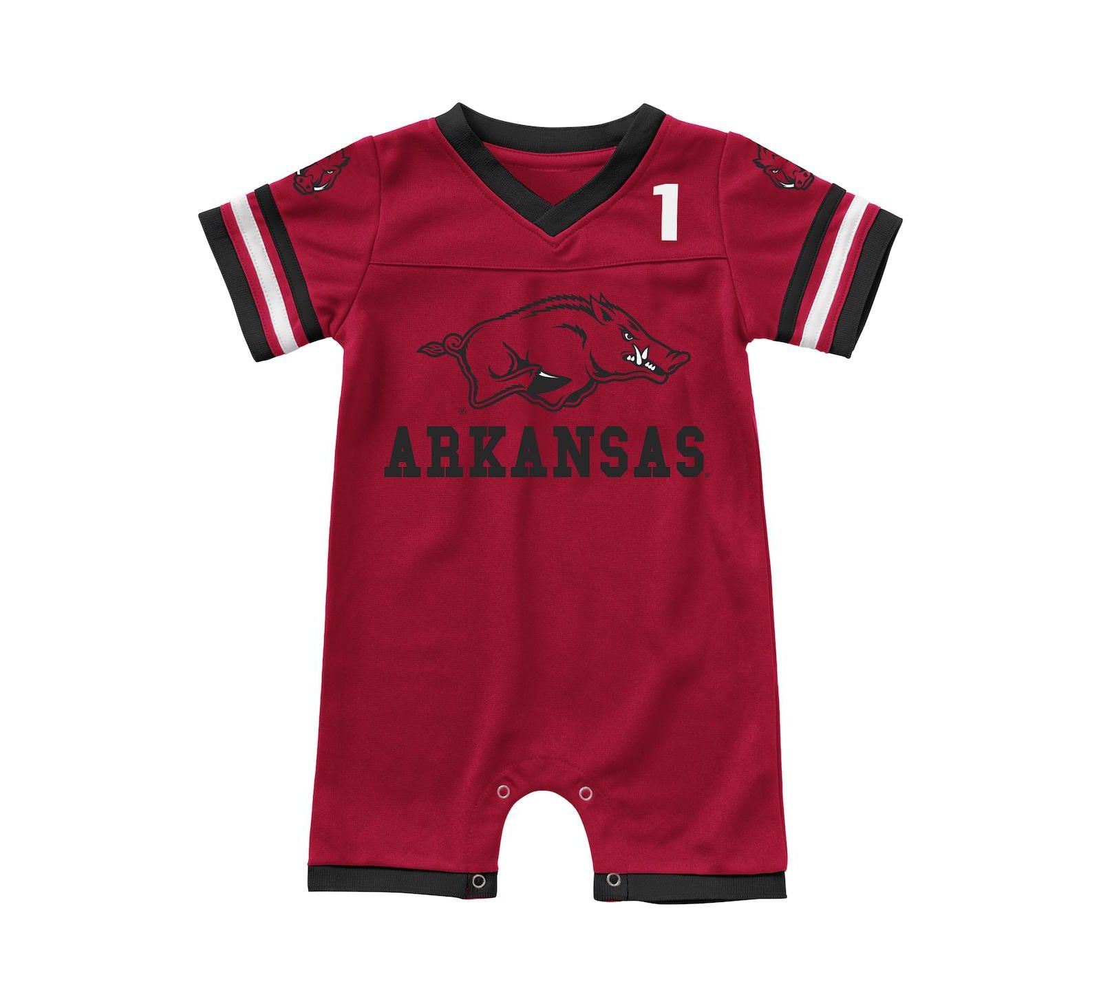 Детский комбинезон Colosseum Cardinal Arkansas Razorbacks Bumpo Football Logo