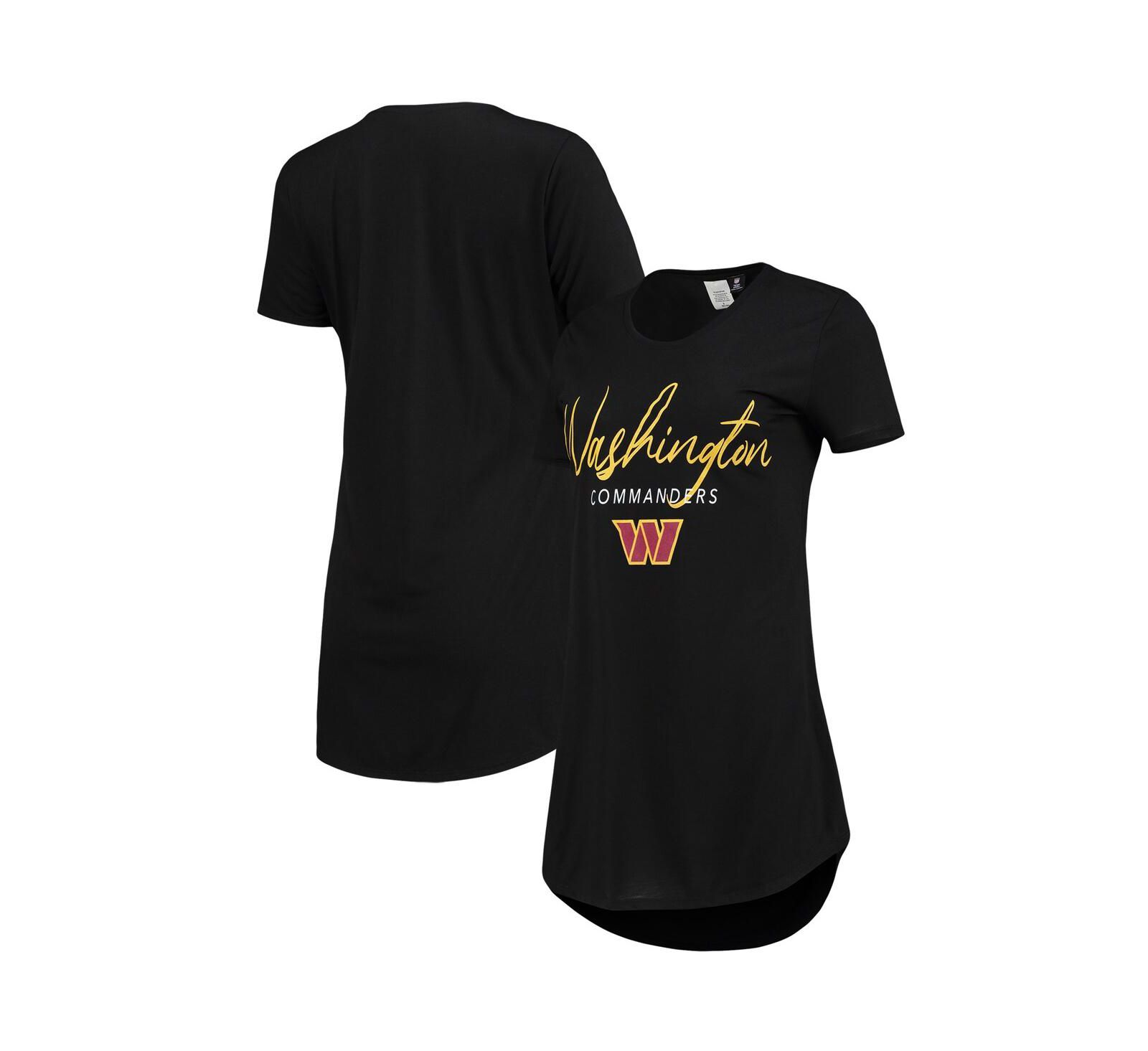 Женская ночная рубашка Concepts Sport Washington Commanders Marathon Knit, черная