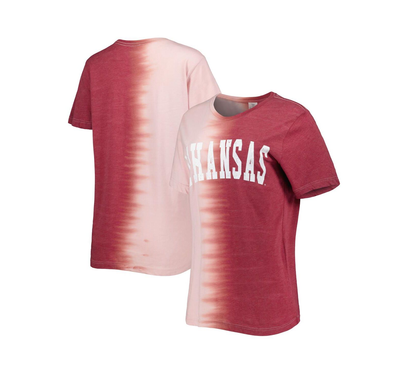 Женская футболка Gameday Couture Cardinal Distressed Arkansas Razorbacks Split-Dye