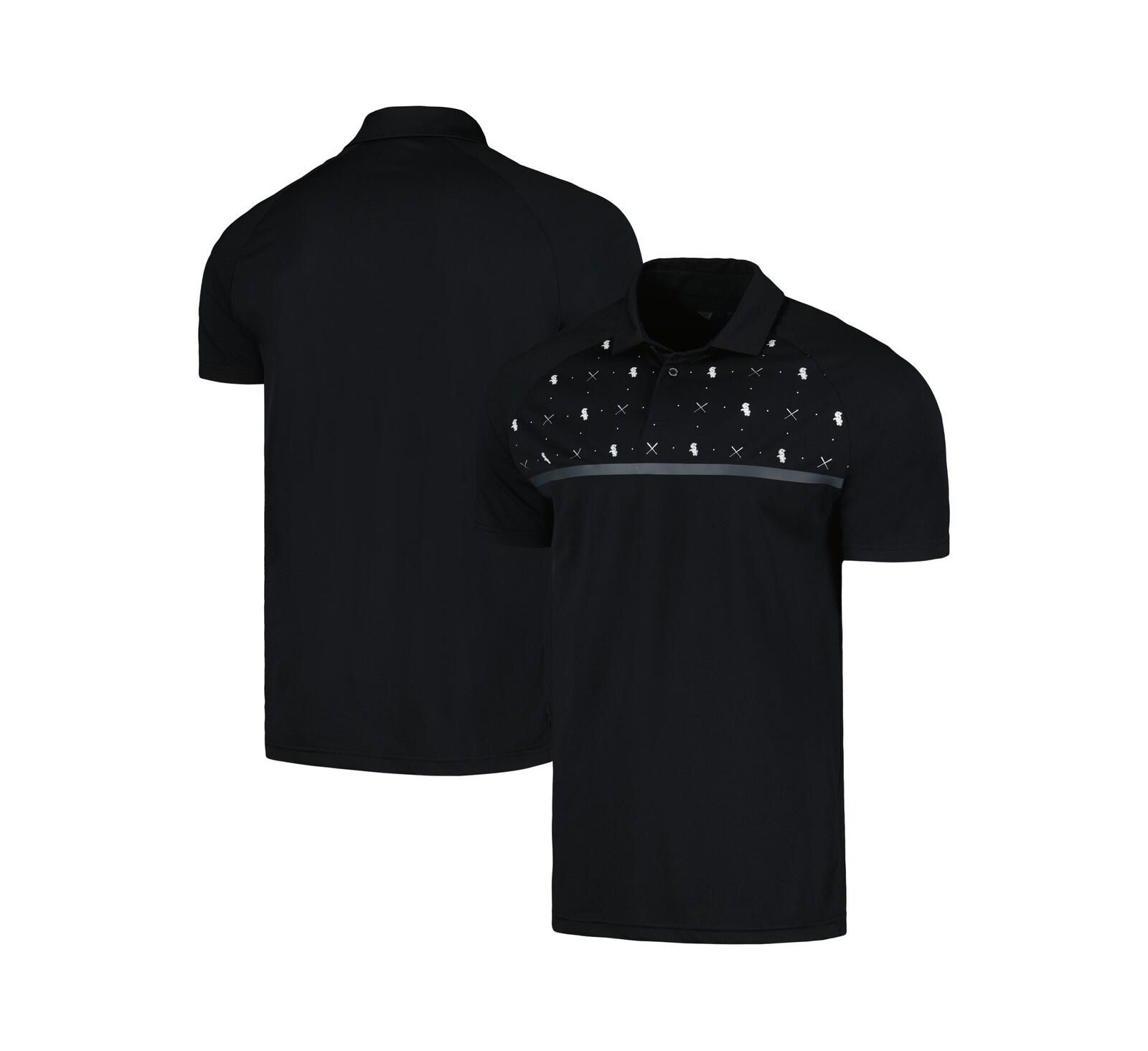 Мужская рубашка-поло LevelWear Chicago White Sox Sector Raglan, черная