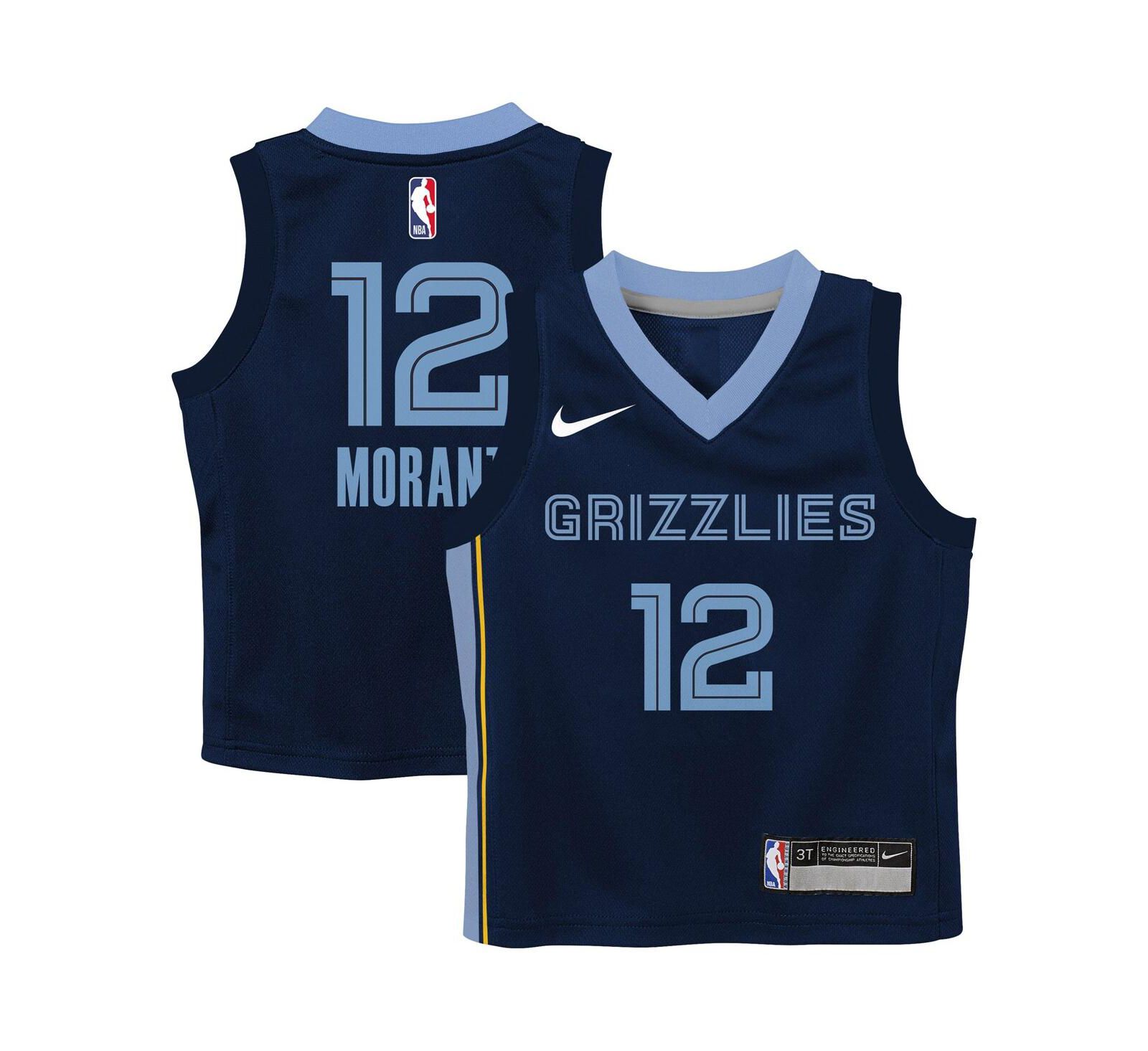 Nike детская джерси Ja Morant Navy Memphis Grizzlies Swingman Player - Icon Edition