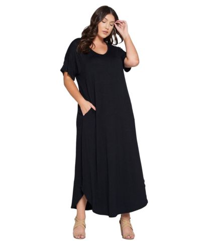 Платье макси L I V D Plus Size Scarlett с карманами