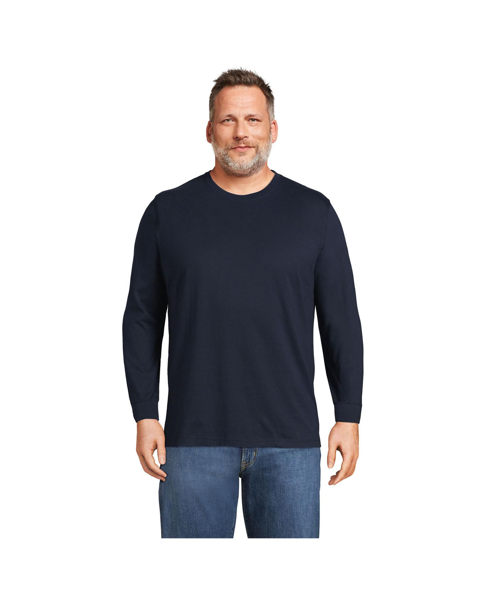 Lands' End Men's Super-T Long Sleeve T-Shirt