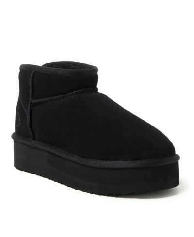 Женские ботильоны Dearfoams Fireside Kingston с натуральным мехом shearling