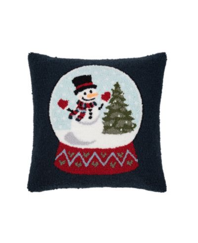 Декоративная подушка Snowman and Christmas Tree 18" x 18"