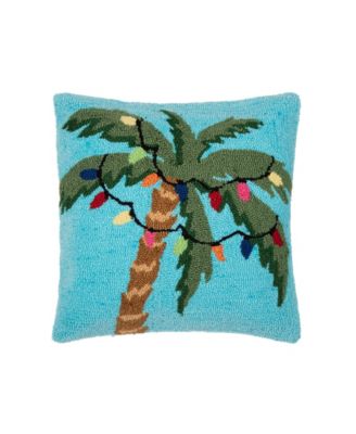 Декоративная подушка C&F Home с рождественской пальмой и огнями, 18" x 18"