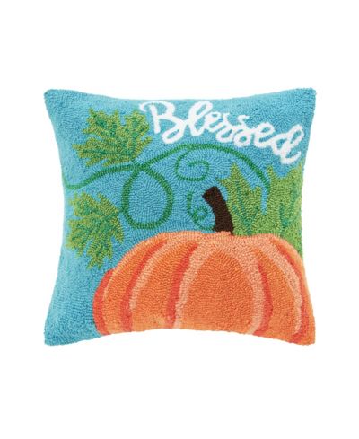 Декоративная подушка Blessed Pumpkin Hooked Throw Pillow