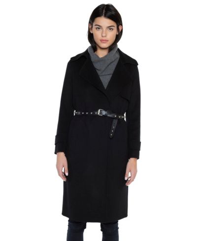 Женское двустороннее пальто JENNIE LIU Cashmere Wool
