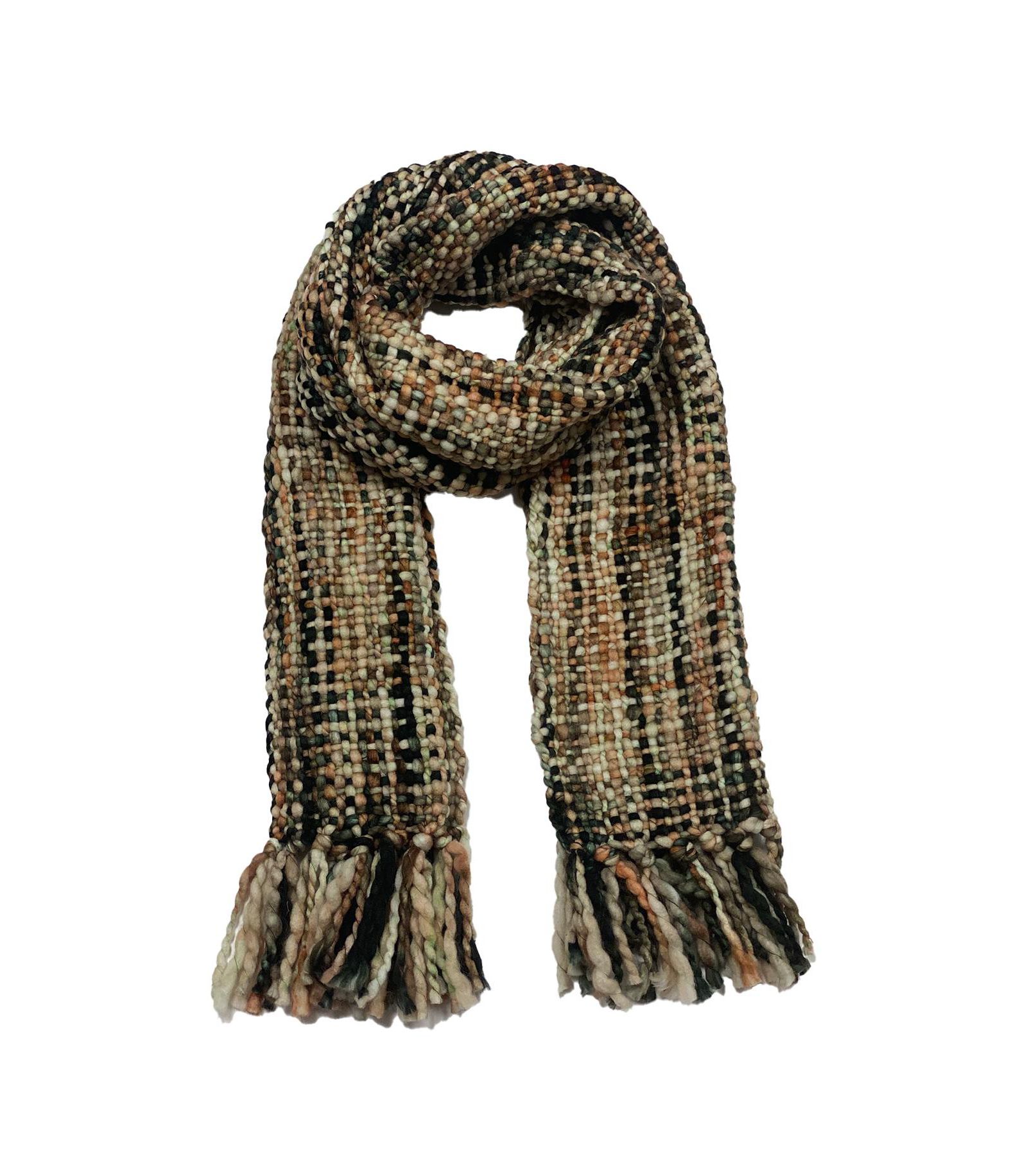 Зимний шарф Feelgoodz Artisan Woven Stella из 100% переработанного акрила, разноцветный