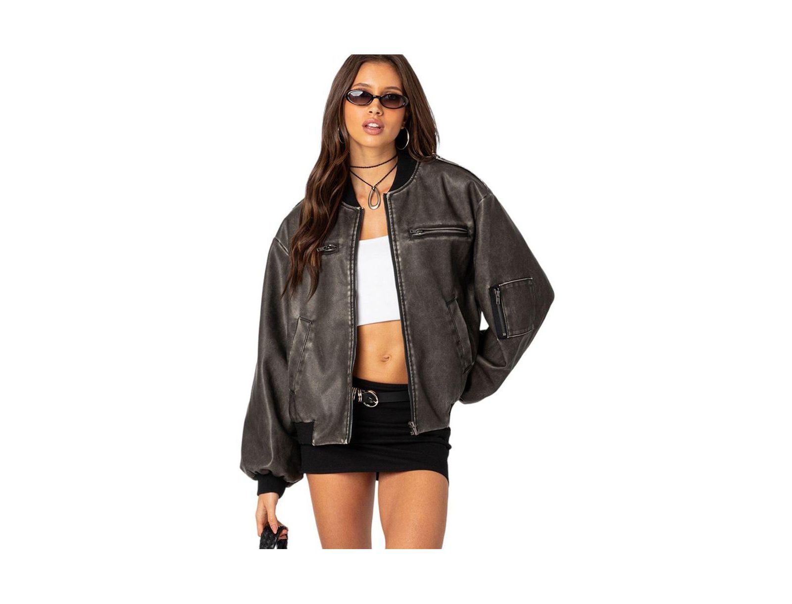 Women's Vava washed bomber jacket
