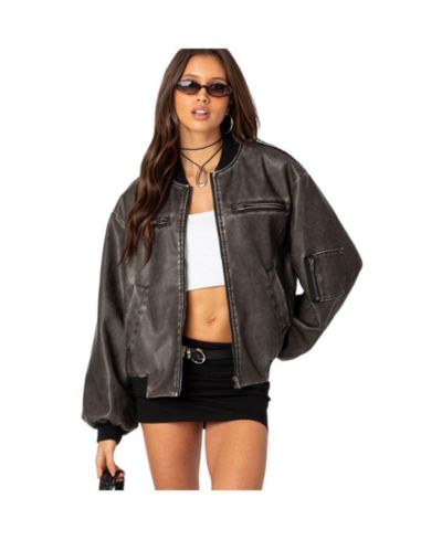 Women's Vava washed bomber jacket