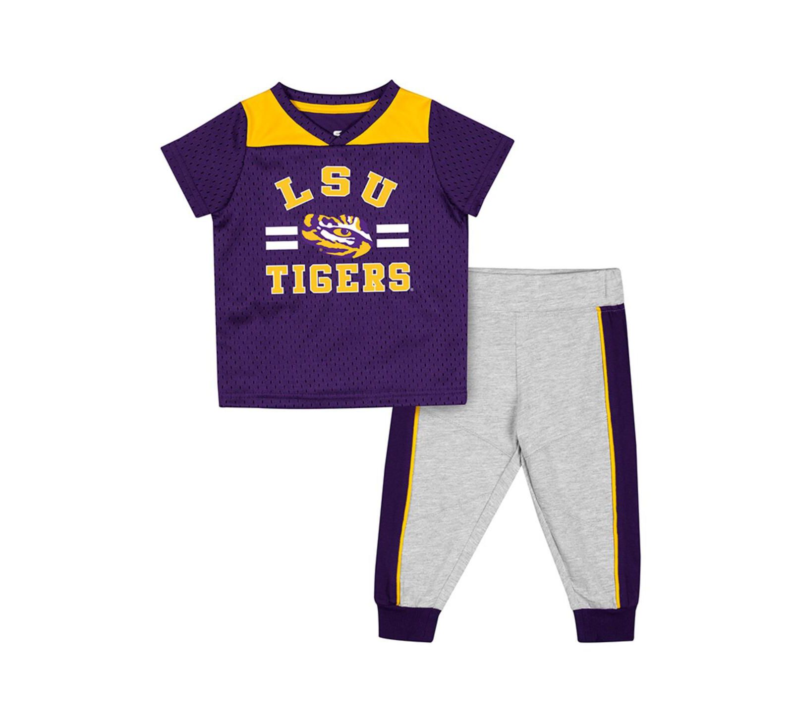 Colosseum Комплект из джерси и брюк LSU Tigers для младенцев