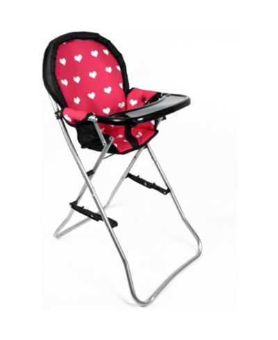 The New York Doll Collection 18" Foldable Doll High Chair, Ages 3+