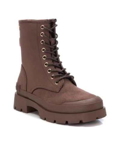 Women's Suede Lace-Up Boots By XTI