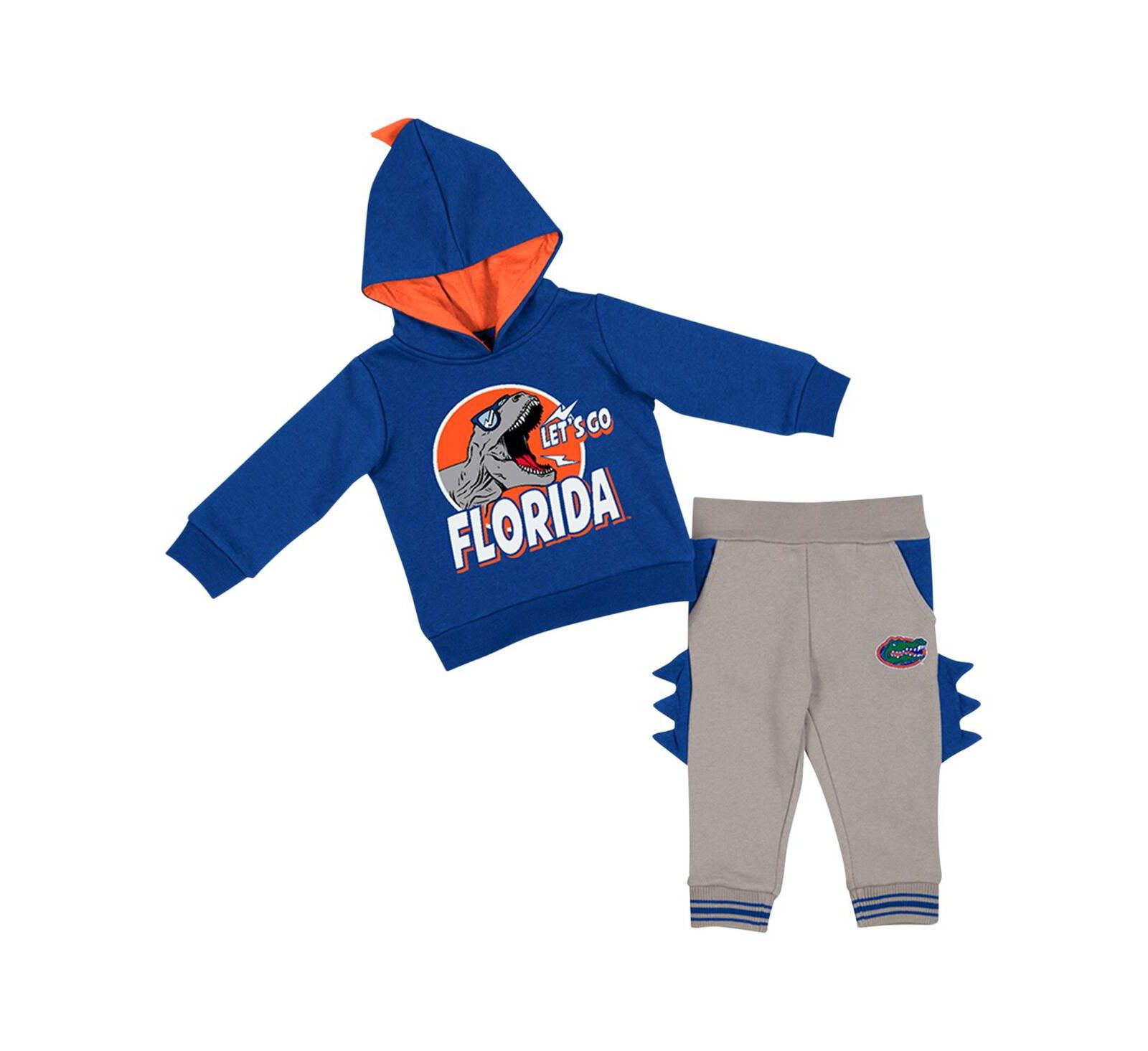 Комплект худи и брюк Colosseum Florida Gators Dino, для детей (мальчиков и девочек), Royal/Gray