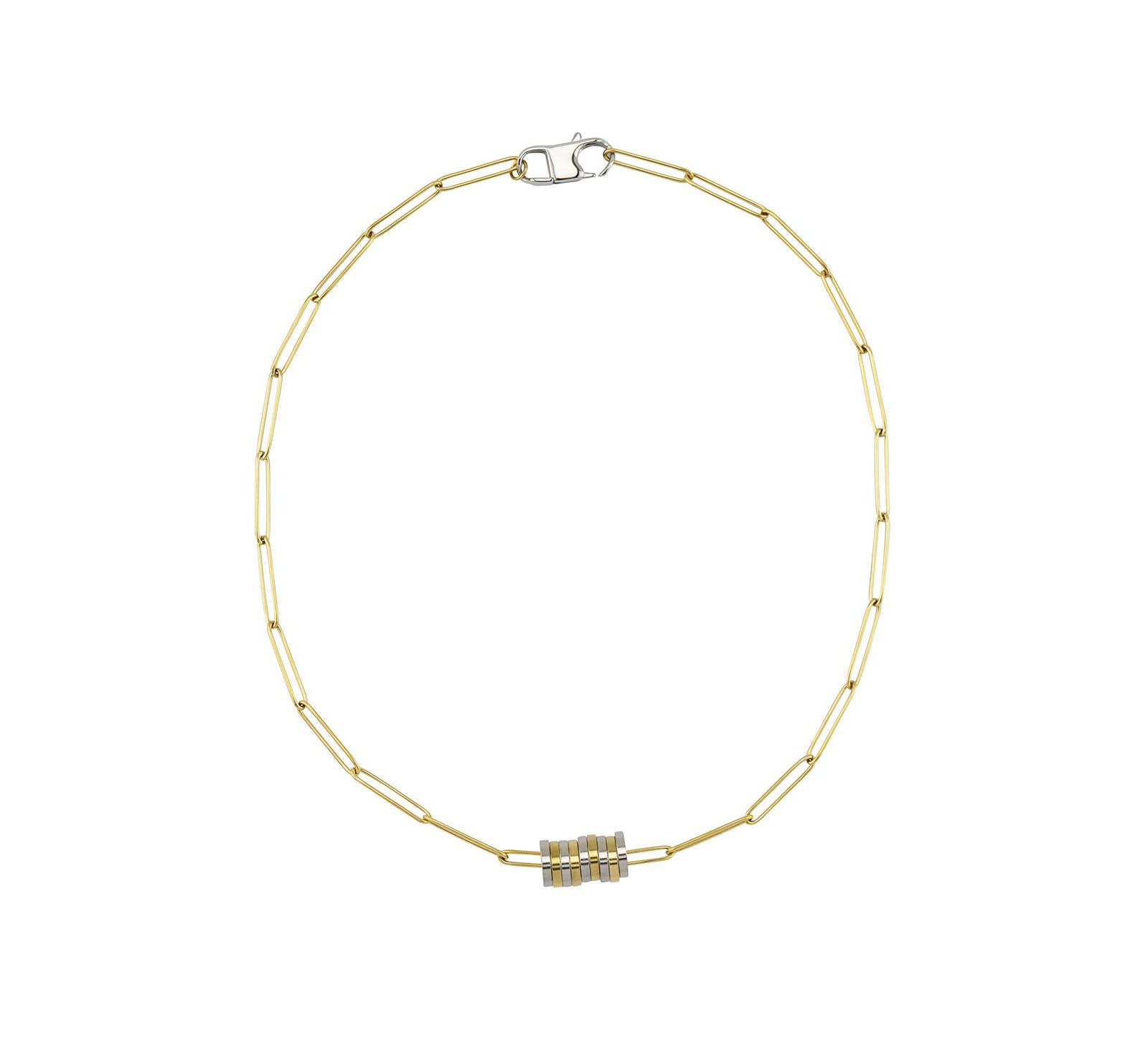Reese Disc Two Tone Necklace