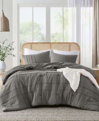 510 Design Porter Washed Pleated 3-Pc. Comforter Set, King
