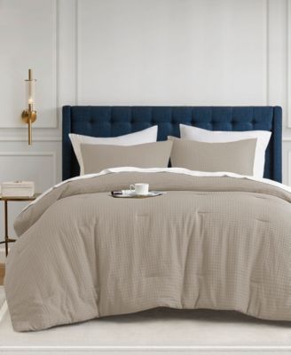 510 Design Mina Waffle Textured 3-Pc. Comforter Set, King/California King