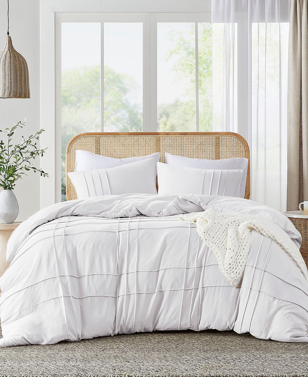 510 Design Porter Washed плиссированный набор из 3 пододеяльников, King