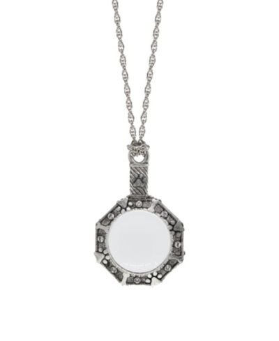 Ожерелье-лупа 2028 Glass Crystal Accent Paw and Bone