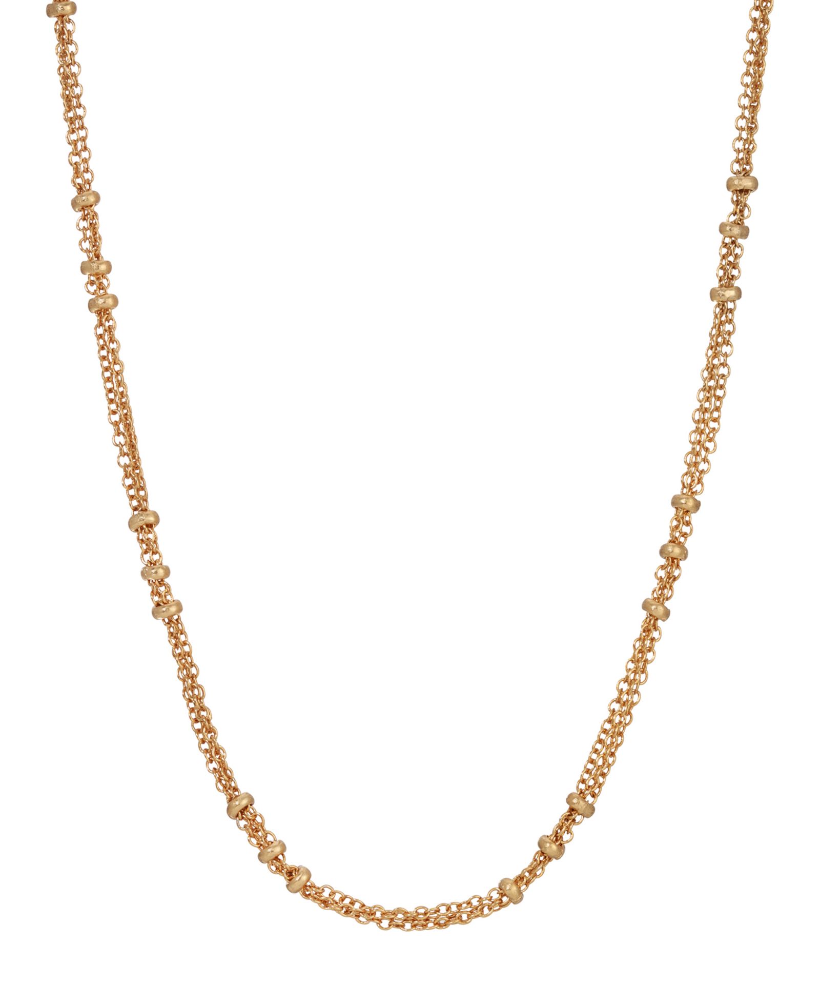2028 Gold-Tone Station Link Chain Necklace