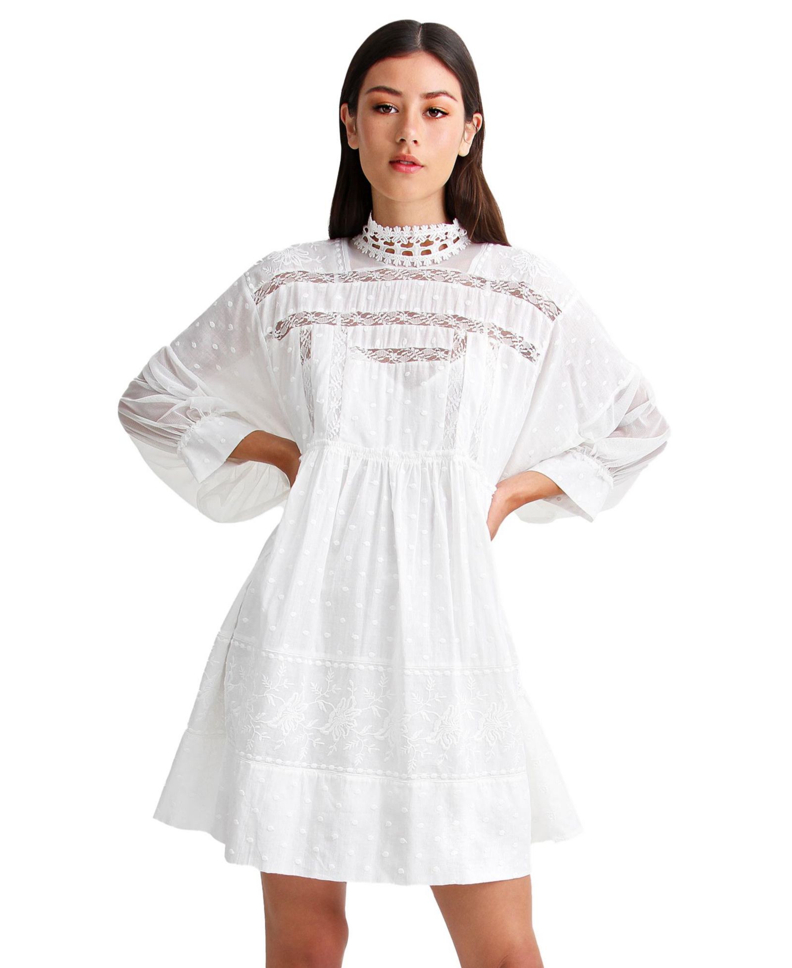 Женское мини-платье Belle & Bloom Unforgettable Oversized Lace