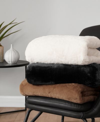 Lucky Brand плед из искусственного меха Mink, 50" x 70"