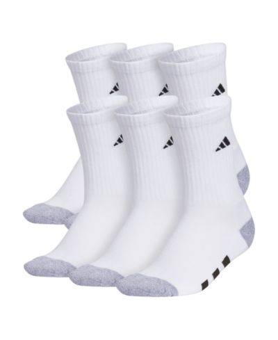 adidas Boys Youth Athletic Cushioned Crew Socks, Pack of 6