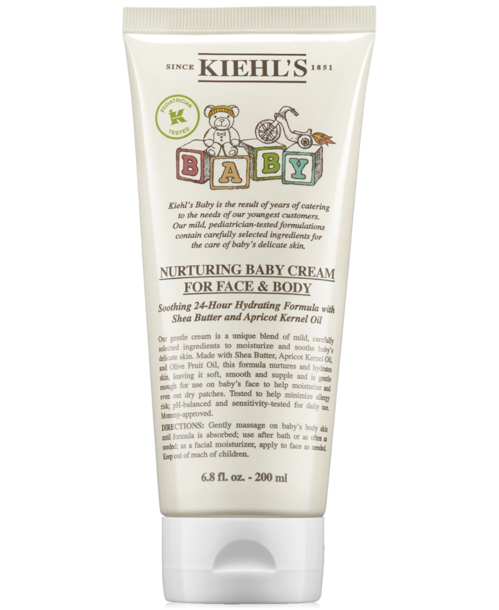 Крем Kiehl's Since 1851 Nurturing для лица и тела, 6.8 oz.