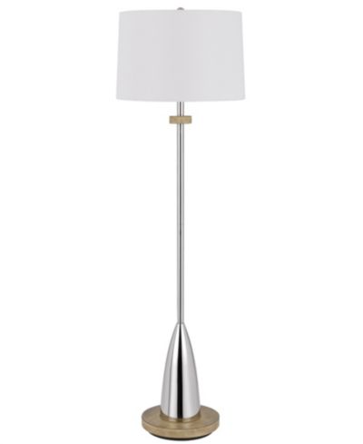 Cal Lighting металлический напольный светильник высотой 61" с деревянными элементами